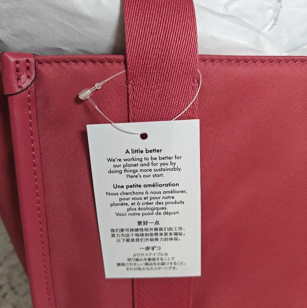 Kate spade Kip Nylon Small Tote (Rose oil, pink)